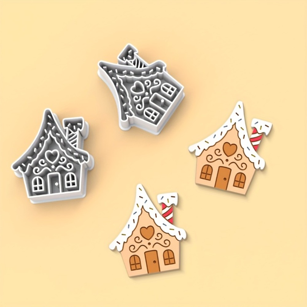 Home Fragrance Gingerbread - 1pc Christmas Gingerbread House Cookie Cutter