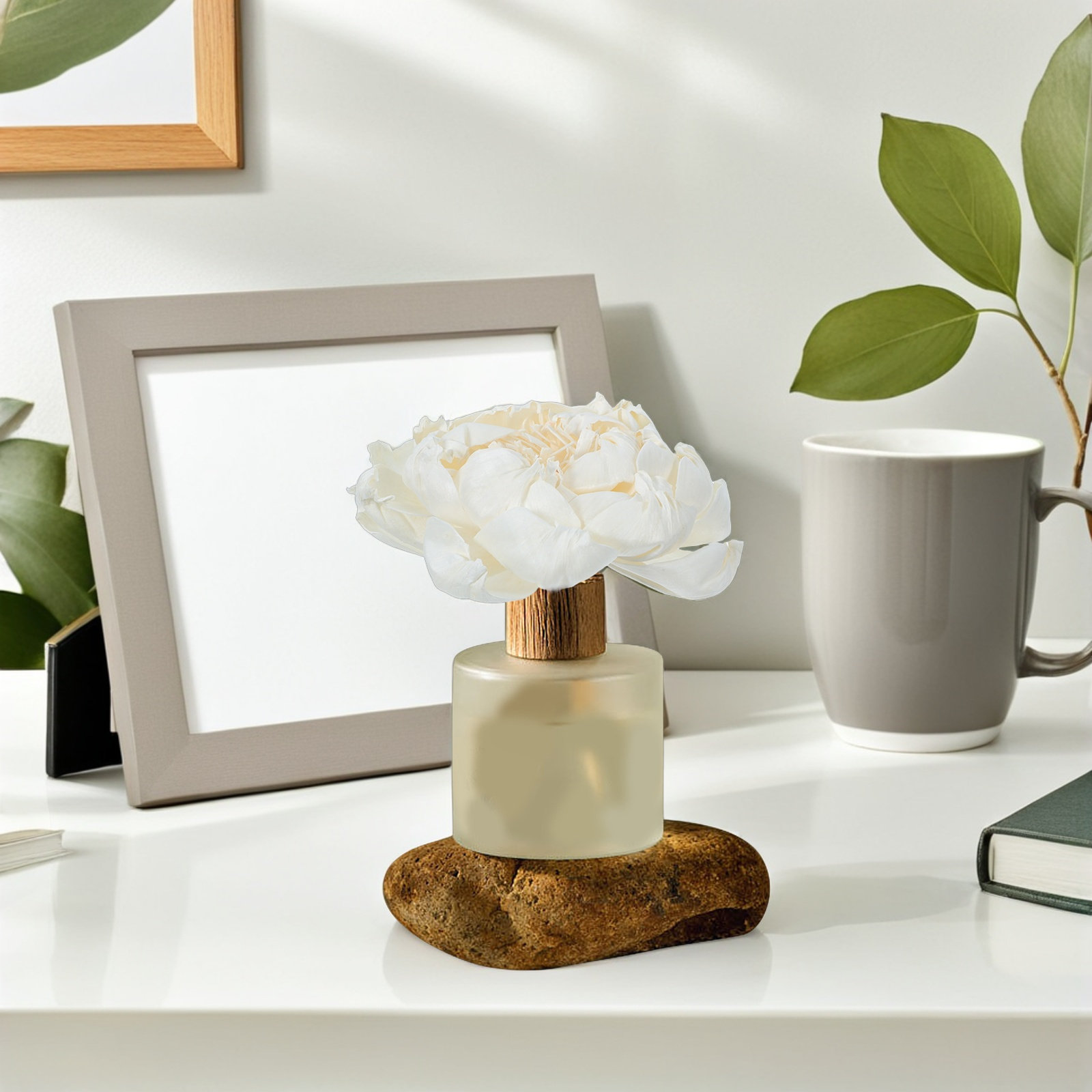 Peony Head Fragrance Diffuser  - Home Fragrance Essential Oils review and price