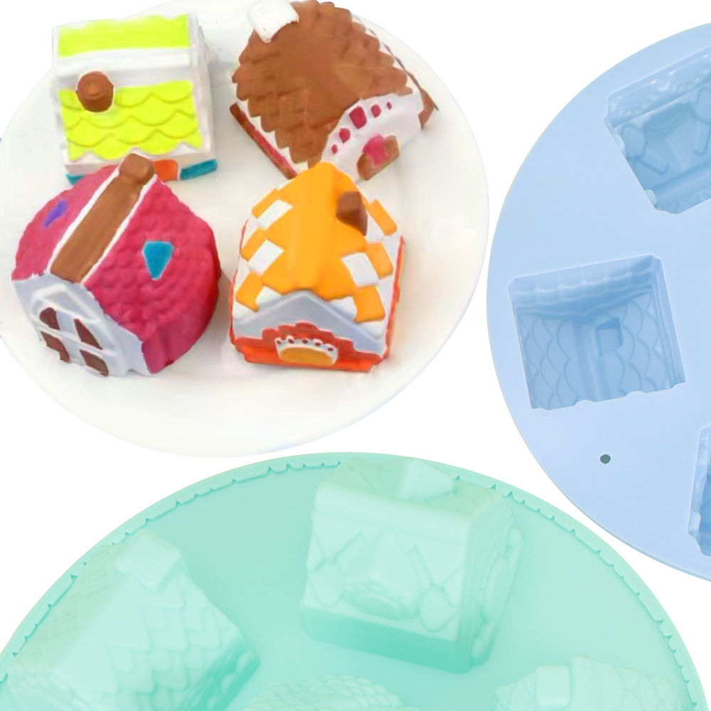 Silicone 6 Cavity Gingerbread  - Home Fragrance Gingerbread review and price