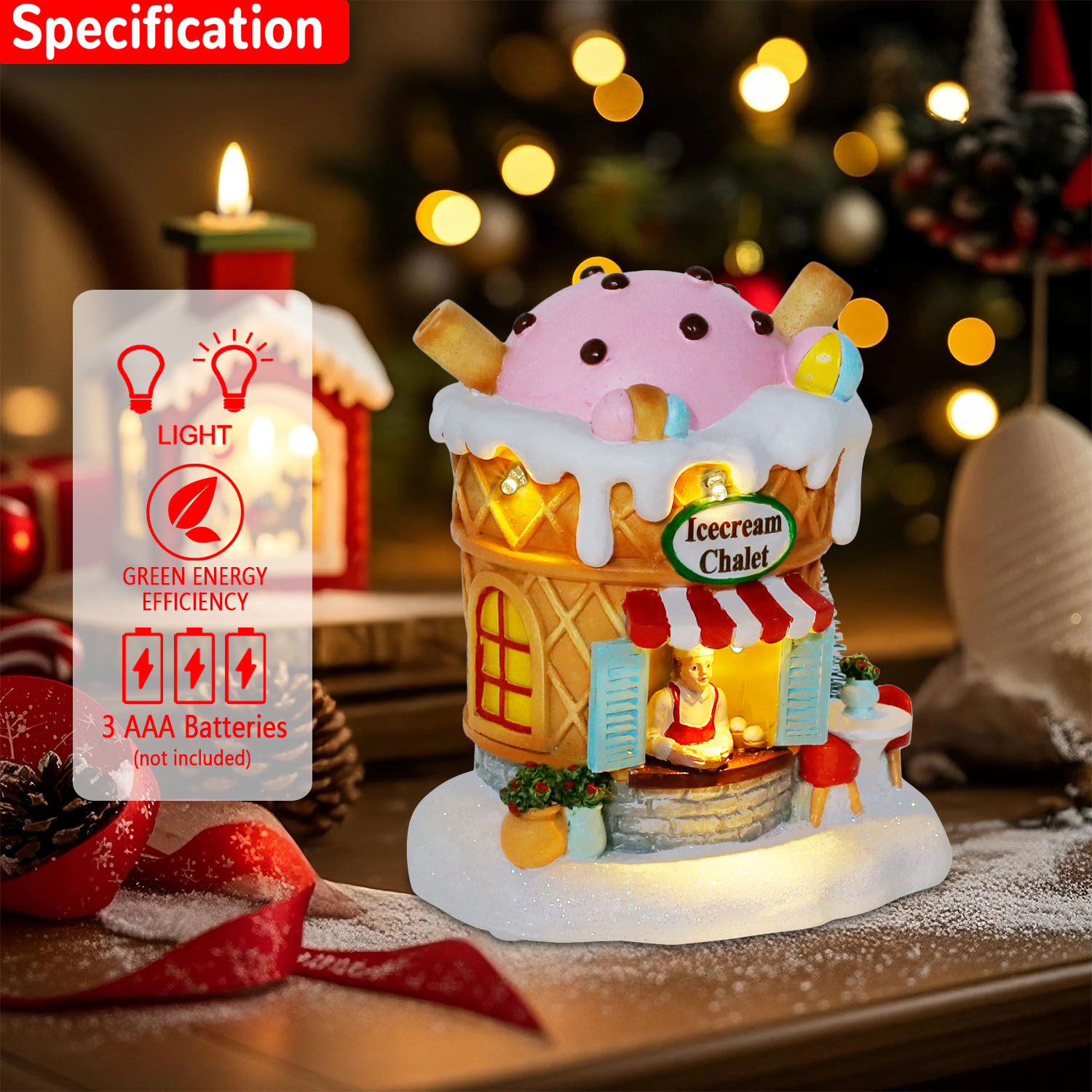 Light up Gingerbread Village H - Home Fragrance Gingerbread review and price