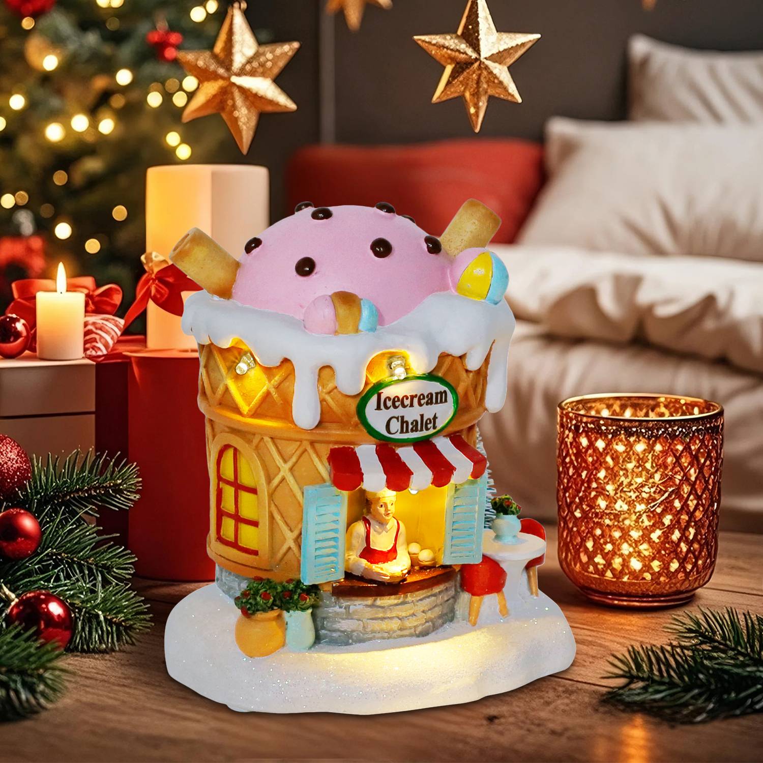 Light up Gingerbread Village H - Home Fragrance Gingerbread review and price