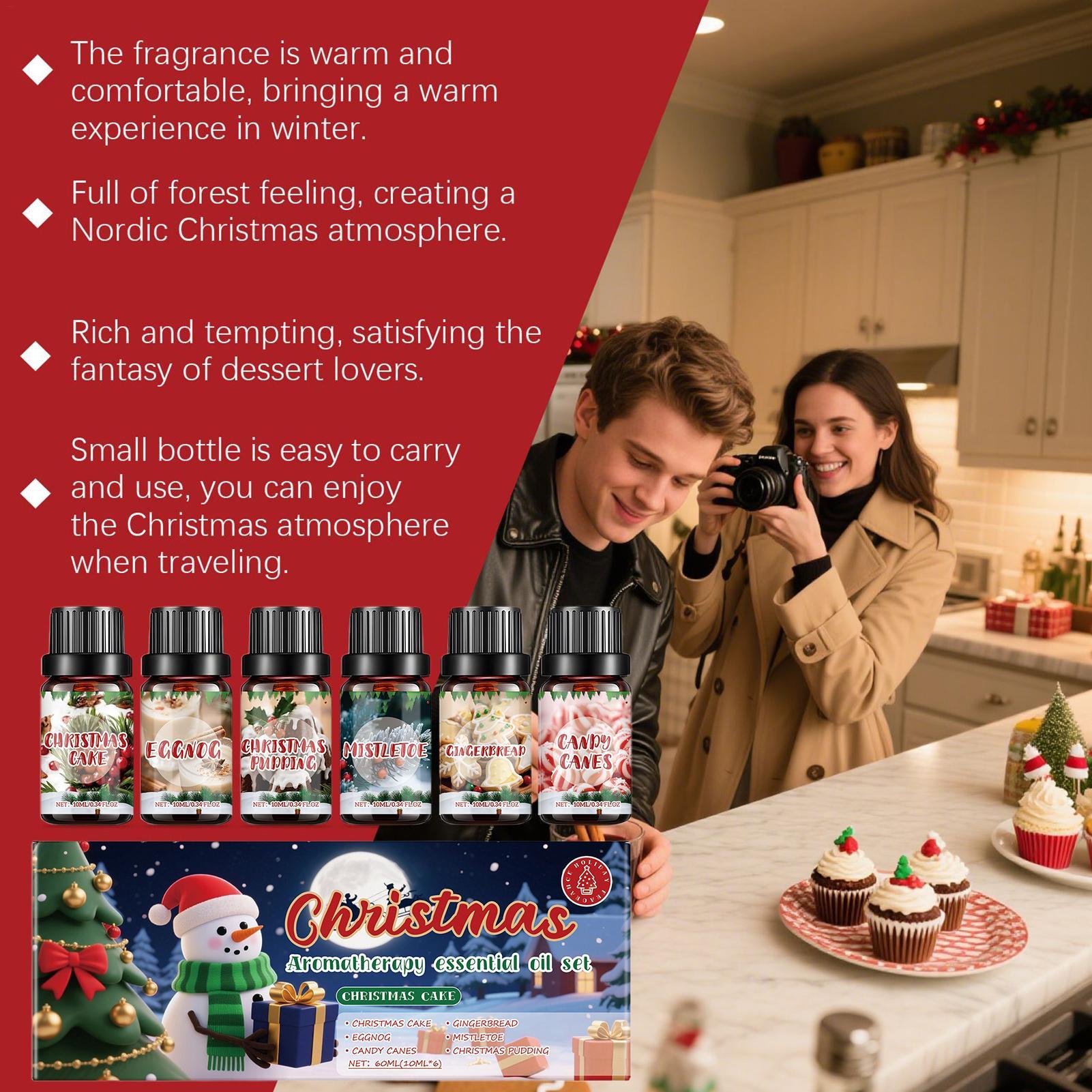 6 Pcs Christmas Fragrance Oils - Xmas Home Fragrance review and price