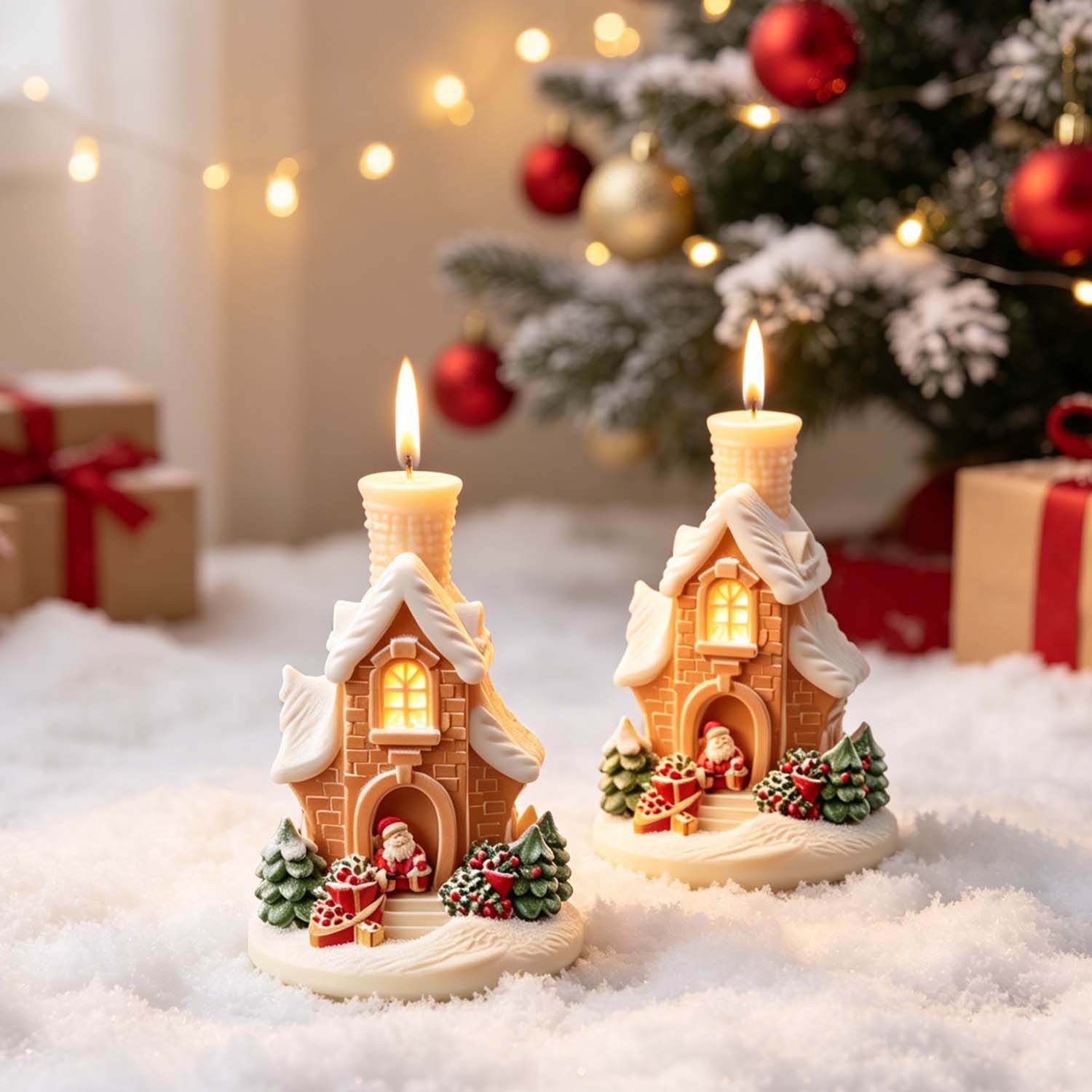 3D Santa Christmas Snow House  - Home Fragrance Gingerbread review and price