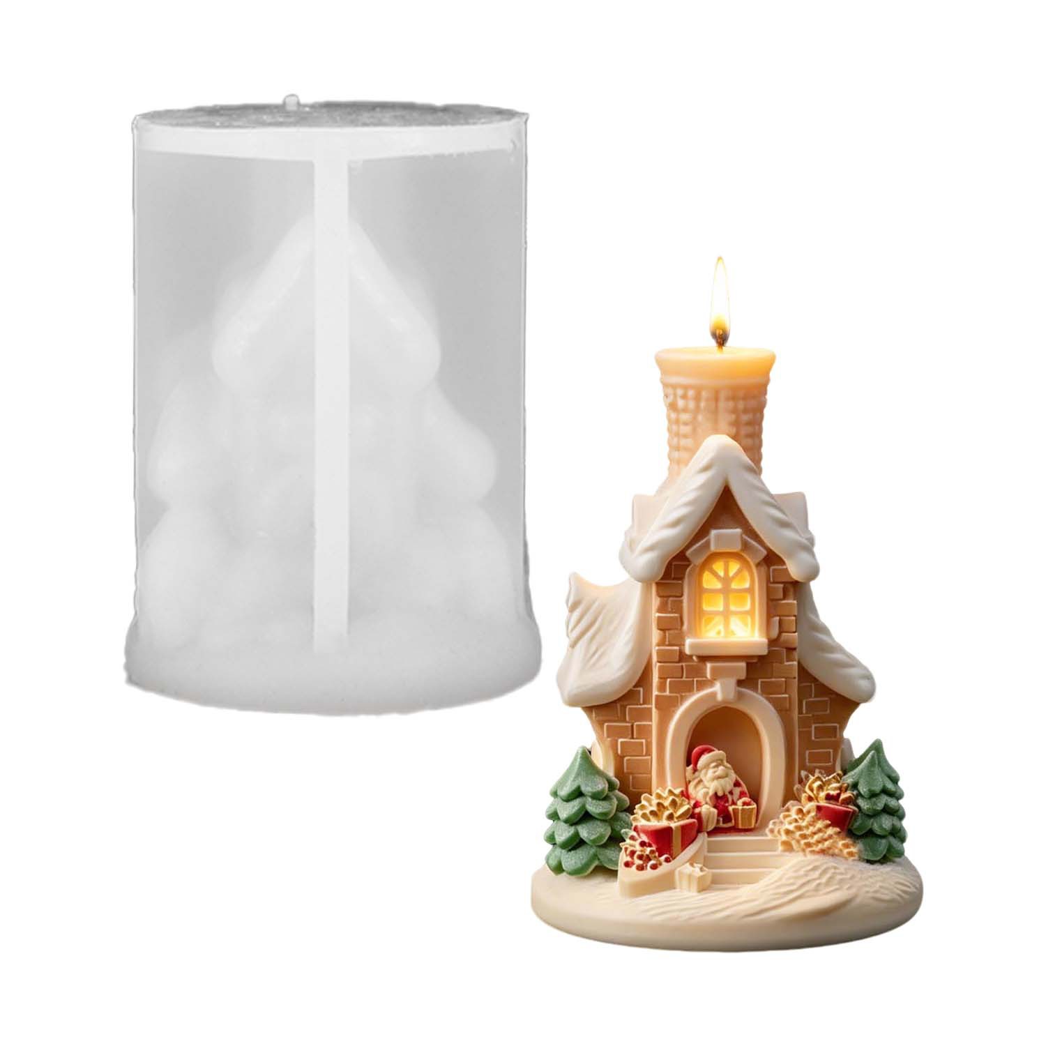 3D Santa Christmas Snow House  - Home Fragrance Gingerbread review and price
